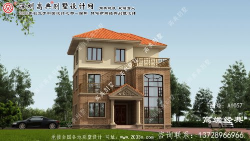 临朐县复式别墅设计效果图