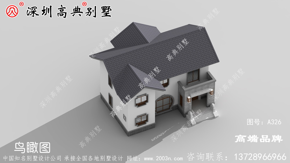 新中式别墅设计图，优雅大气